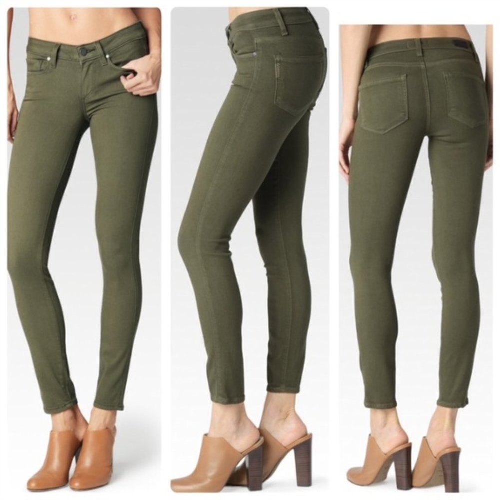 PAIGE Olive Ankle & Cropped Jeans
